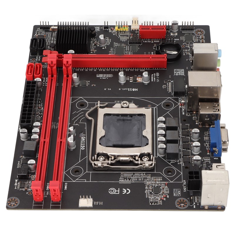DDR3 Motherboard 1156 Pins Support DDR3 Dual Channel 100M Network