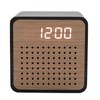 Widdop and Co Interval LED Wooden Alarm Clock with Bluetooth