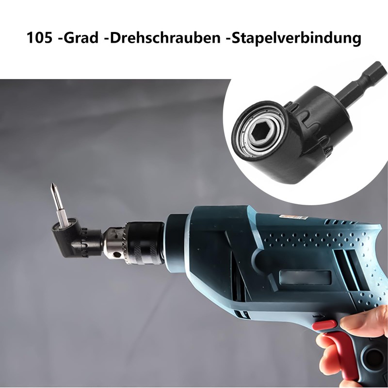105° Angle Wrench Right Angle Drill Adapter Accessories Right Angle