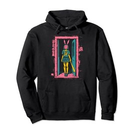 Creepy Girl Bunny Grunge Slasher Pastel Goth Anime Horror Pullover Hoodie