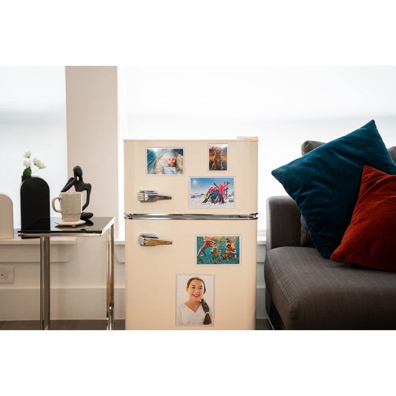 Magtech Magnetic Pocket Picture Frame, White, Holds 4 x 6