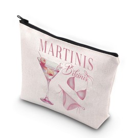 Bikinis and Martinis Bachelorette Party Makeup Bag Martinis and Bikinis Bach Party Gifts Martini Social Club Gifts Bridal Party Hangover Kit Bag (Martinis UK)