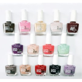Maybelline Super Stay Forever Strong 7 Days Gel Nail Polish Set of 7 by Beautynstyle, Random