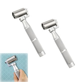 2-Pack Stainless Steel Wallpaper Seam Roller: Precision Pressure Roller & Two-Way Bearing Flat Seam Tool for Flawless Home Décor Application