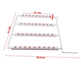 OE QUALITY Hydroponics Planting System w/Pump Timer Nest Basket&Sponge for Leafy Vegetables
