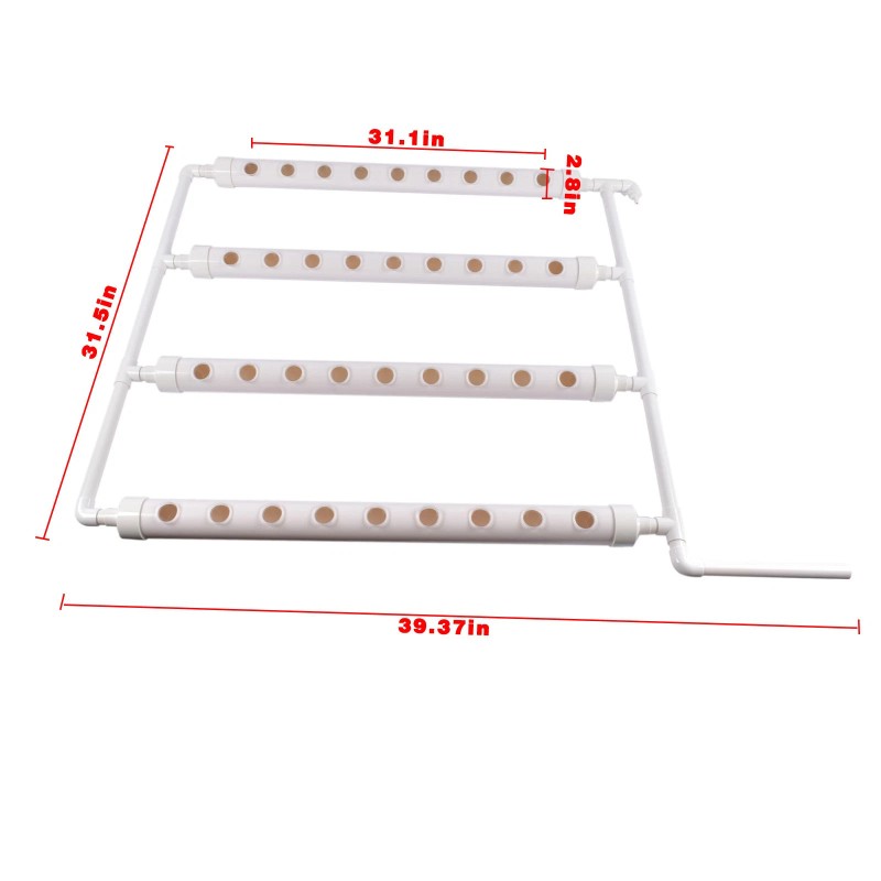 OE QUALITY Hydroponics Planting System w/Pump Timer Nest Basket&Sponge for