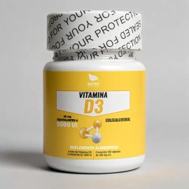 Vitamina D3 5000 Iu 100 Cápsulas, Calidad Premium