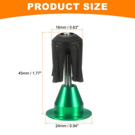 sourcing map 2 Pair Bike Handlebar End Plugs Aluminum Alloy Bar End Caps Expanding Locking Handlebar End Plugs for Most Bike MTB Road BMX Fixed Gear Bike, Green