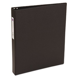 Avery Economy Binder with 1 Inch Round Ring, Black, One Binder (04301)