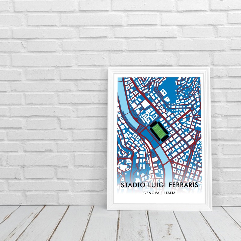 GroundDesigns U.C. SAMPDORIA STADIO LUIGI FERRARIS Genova Italia 90 Stadium