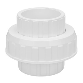 3" PVC Union Coupling Pipe Fitting (Socket x Socket) 3Inch PVC Slip Union Adapter Coupling Schedule 40, EPDM O-Ring, White
