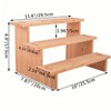 DBlosp Display Riser, Wooden Display Riser Stand, 3Tier Perfume Stand