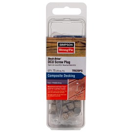Simpson Strong-Tie TRX20PG Deck-Drive DCU Screw Plug Trex Pebble Gray (75-Qty)