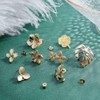 SUNNYCLUE 1 Box DIY 16 Pairs Flower Leaf Stud Earring