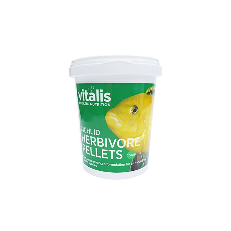 Vitalis Cichlid Herbivore Pellets Tropical Fish Food 260g