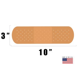 Rogue River Tactical Large Funny Ouch Band Aid Bandage Bumper Sticker Truck RV Boat Window Auto Car Decal Dent Ding (1)