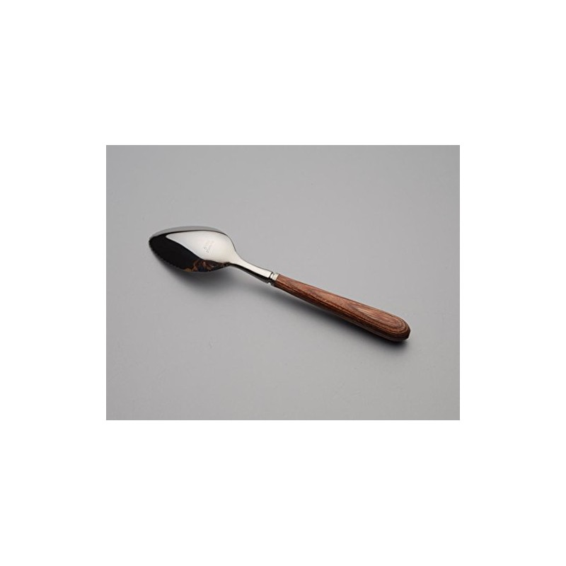 ALFACT Alsace Grapefruit Spoon, Wooden Handle, 18-8 Stainless Steel, Made