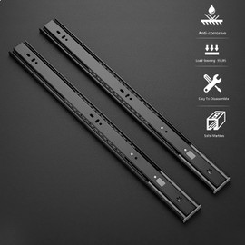 Ravinte 20 Inch Soft Close Drawer Slides 5 Pairs 10 Pack Black Full Extension Ball Bearing Drawer Glide Side Mount