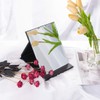 Protable - Espejo de piel sintética plegable para maquillaje de