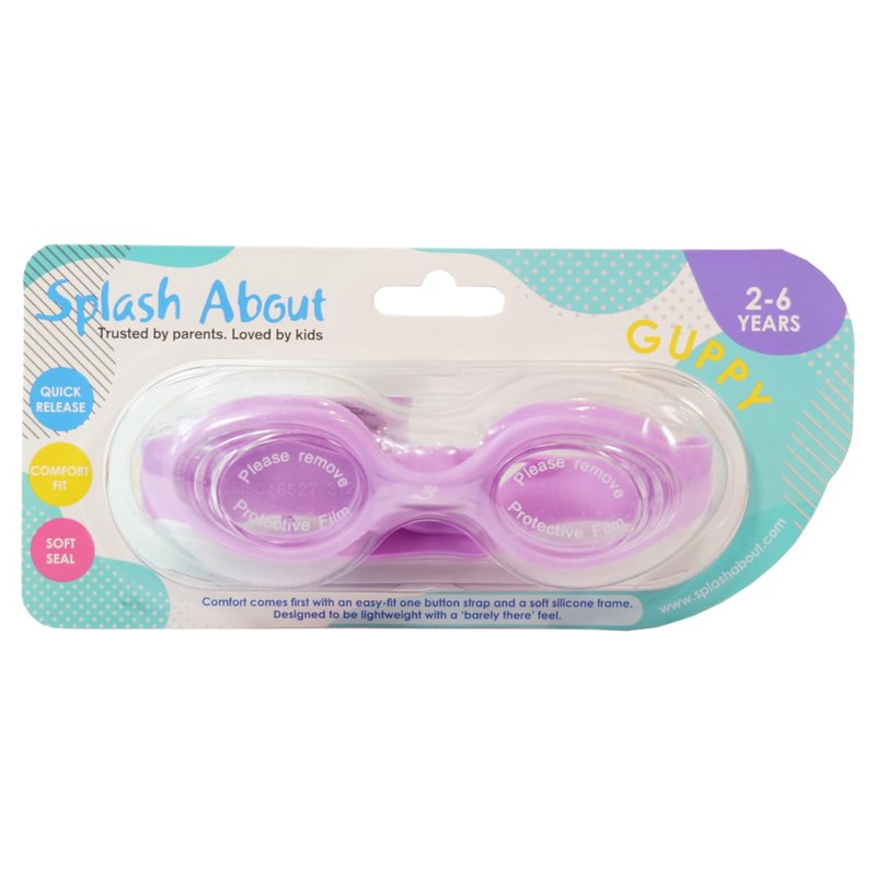 Splash About Infant Goggles, Guppy Lilac, 2-6 Years