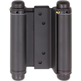 Stone Harbor Hardware Heavy-Duty Double Acting Spring Hinge, 4 Inches, Fits Doors 7/8" to 1-1/8" Thick, 1-Pack, Oil-Rubbed Bronze