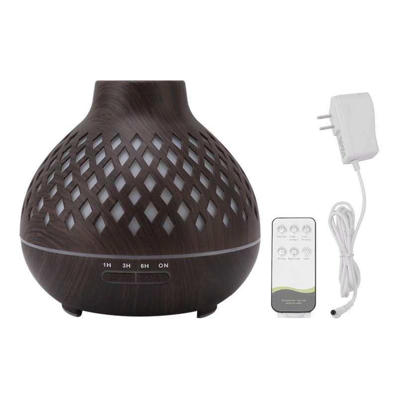 400ml Aromatherapy Humidifier Onion Wood Grain Aroma Humidifier Colorful Light