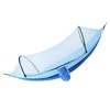 Outdoor Automatic Strut Hanging Parachute Cloth Mosquito Net AntiRollover Hammock(Sapphire