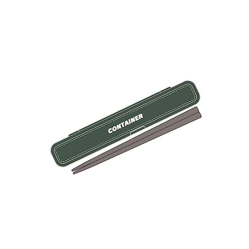 OSK CONTAINER HS-17 Flatware Set, No Heaven, Chopsticks Set, Green,