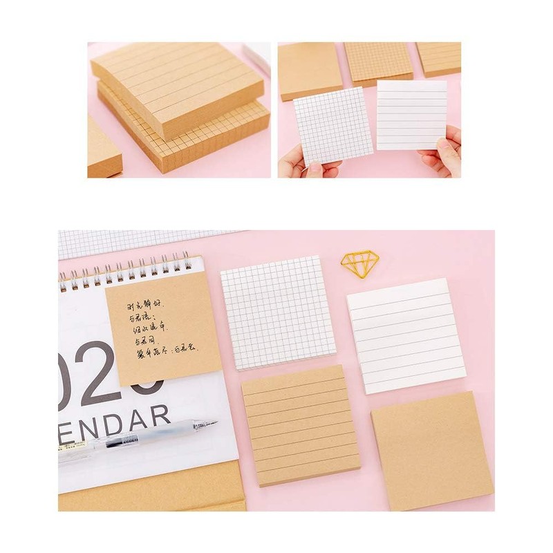 VOANZO 10pcs Small Square Sticky Notes 7.5 x 7.5cm Creative