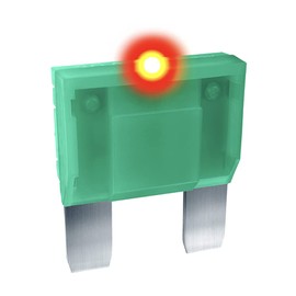 CARAX Glow Fuse – Premium Fuse MAXI LARGE Blade APX – 30A Kit 1 pcs – Glow When Blown LED Automotive Fuse – Smart Auto Glow Fuse Easy Identification – 1 pcs.