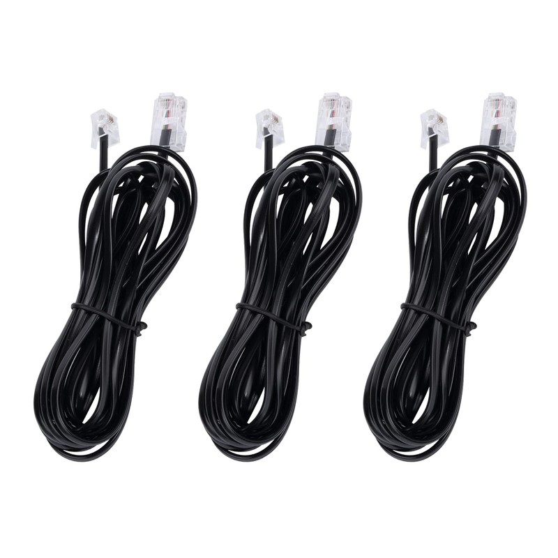Vthahaby Telephone line(3 Pack) RJ45 to RJ11 Adapter Converter Cable