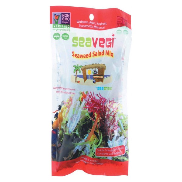 Seasnax, Seaweed Salad Mix, 0.9 Ounce