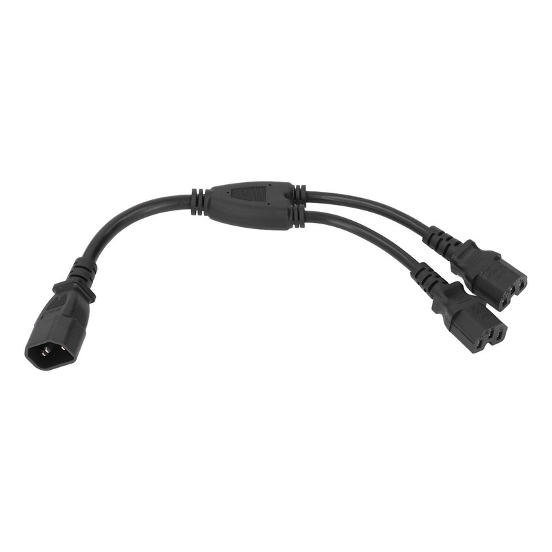 Power Cable Splitter Y Shape 30cm IEC320 C14 Male to
