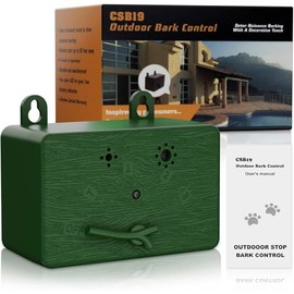 Anti Bell Device Dogs, 3 Modes Anti-Barking Ultrasonic Device, 50 Feet Stop Dog Bark Device, IPX4 Waterproof Anti-Bark Agent for Dogs Training Large Small Dogs Outdoor Indoor Antibarking