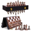 Magnetic Travel Chess Set, Folding Wooden Chess Board with Acrylic