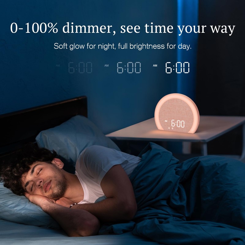 ANJANK Loud Alarm Clock with Wireless Bed Shaker, Vibrating Dual