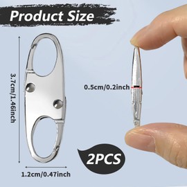 6 Pcs Lock Clips, Luggage Locks Bag Clips Travel Lock Anti Theft Backpack for Traveling Camping Outdoor Sports（Mixed Color）