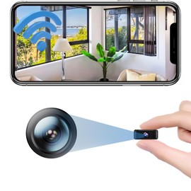 Mini Wireless Security Camera Small Home WiFi 1080P Micro 2025 HD Nanny Cam with Motion Detection,Cloud & SD Storage,Night Vision,Wide Angle Portable Tiny Cameras for Home Baby Office Indoor Outdoor