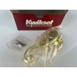 Kwikset 488LL RH 3 LIDO LH Dummy Door Handle Polished Brass