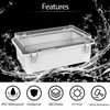 LeMotech Electrical Box, IP67 Waterproof Hinged Clear Cover Stainless Steel