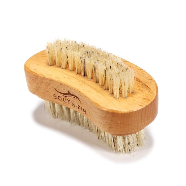 Two-side Wooden Nails Brushes for Fingers, Natural Wood and Bristle Cleaning Acrylic Nail Art Brush, Fingernail & Toenail brushes for Women, Men, Girls, Manicure Pedicure Nail Scrubber Home & Salon