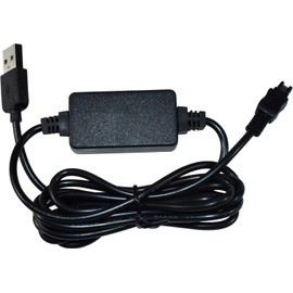 HQRP USB Charger Adapter Compatible with Sony HandyCam HDR-CX300, HDR-CX350, HDR-CX350V, HDR-CX370, HDR-XR350, HDR-XR350V, DCR-SR48 Camcorder