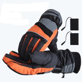 Winter Electric Warm Gloves with Battery Box Wear Resistant and Non Slip Thermal Gloves Unisex Outdoor Sports Warm Riding Gloves