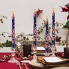 6PCS US Flag Stars and Stripes Flameless Taper Candles, 11