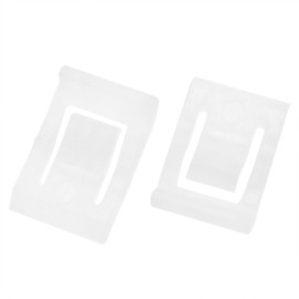 FINBe Cabinet Hinge Limiter Clamp White Plastic Limiter 90 Degree Angle Limiter for Soft Closing Cabinet Hinges 20PCS (White)