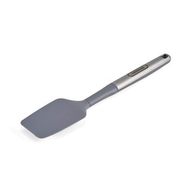 Farberware Pro Stainless Steel Spoon Spatula, Grey - 11.5 Inch Silicone Head for Sautéing, Scooping, Folding - Heat Resistant Kitchen Tool for Nonstick Cookware & Easy Cleaning