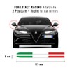 Stripes Adhesive Strips Tricolour Italy for Alfa Giulia Mirrors