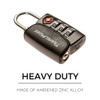 1-Pack TSA Approved 3-Digit Luggage Lock with Open Alert Indicator