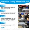 TXRXIZ Tube Pipe Bead Roller Tool, Bead Roller Intake and