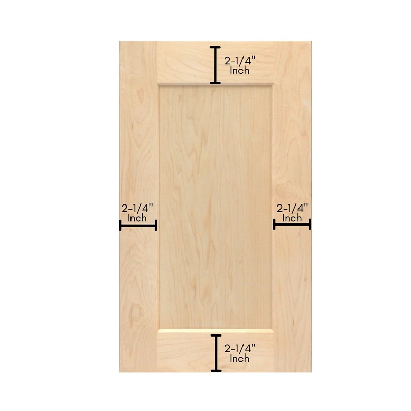 ONESTOCK Unfinished Maple Shaker Cabinet Door Front Replacement - 14.75W